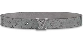 Louis Vuitton LV Initials 40MM Reversible Belt Gunmetal Grey