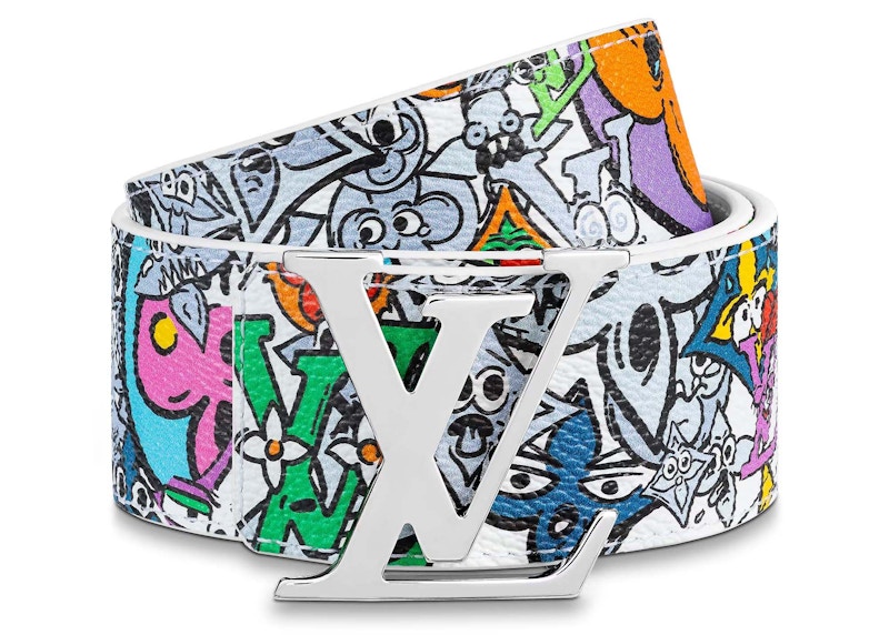 Louis Vuitton LV Initials 40MM Reversible Belt Multicolored in Canvas