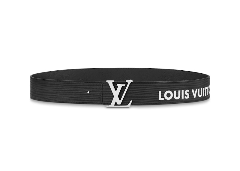 Louis Vuitton LV Initials 40mm Reversible Belt Black/Eclipse in Epi Xl