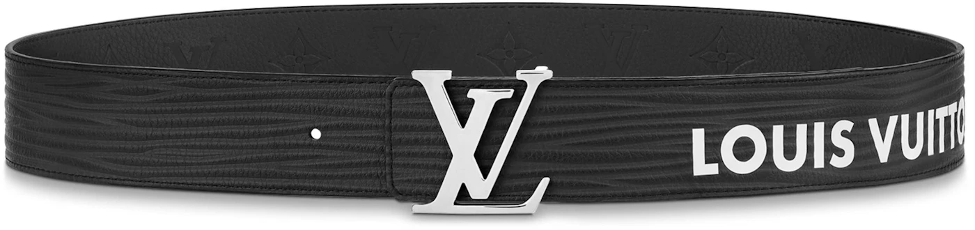 Louis Vuitton LV Initials 40mm Reversible Belt Black/Eclipse in Epi Xl ...