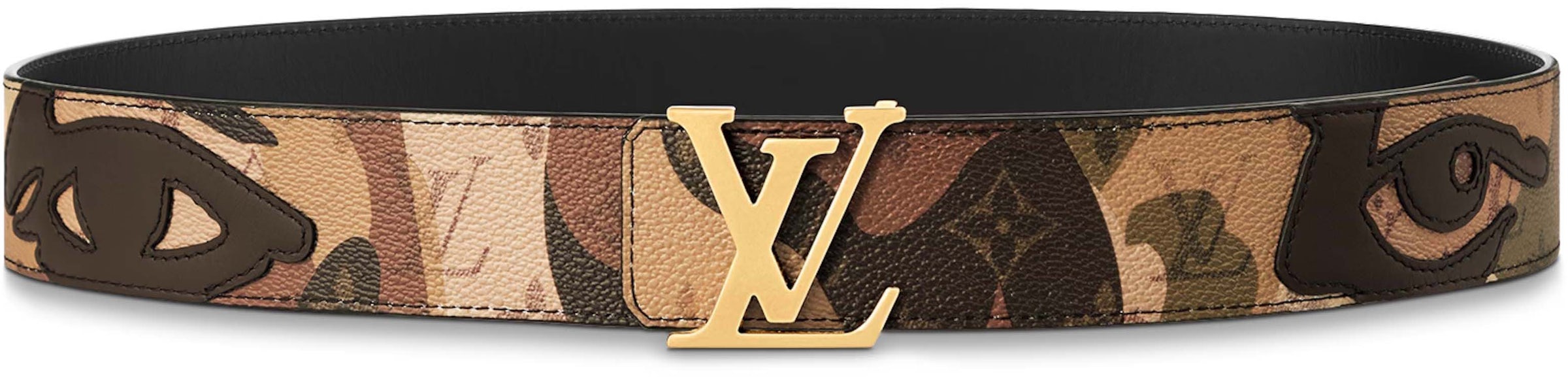 Louis Vuitton Monogram 40mm LV Buckle Wide Belt Brown 100