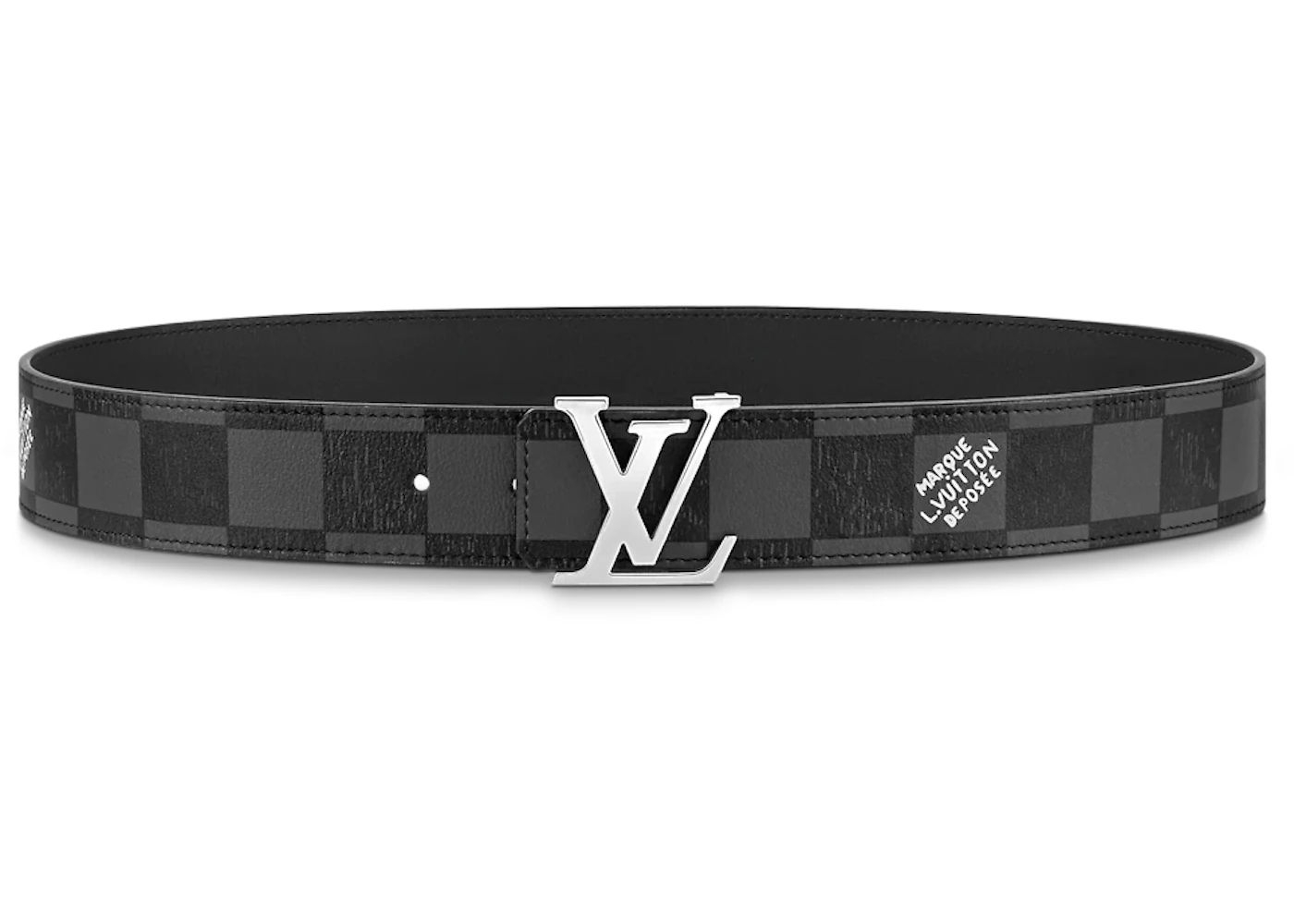 black and pink louis vuittons belt
