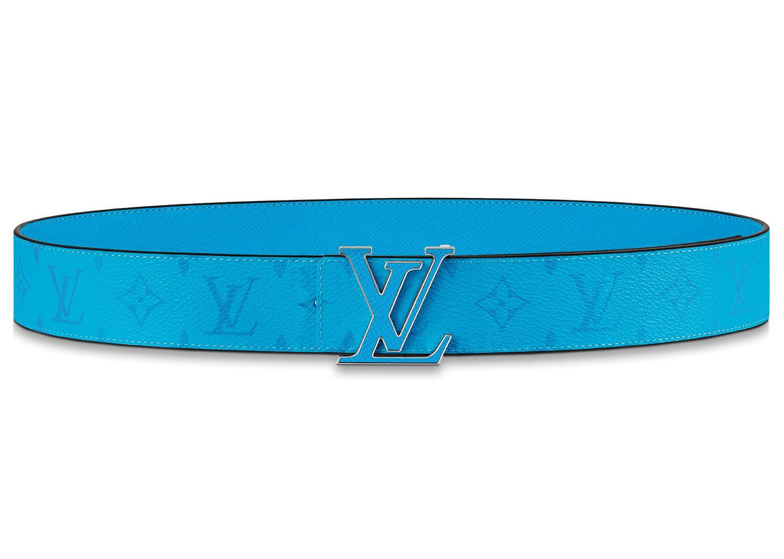 Louis Vuitton LV Initials Reversible Belt Monogram MM Lagoon