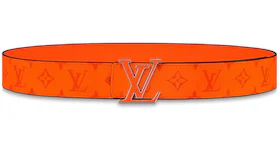 Louis Vuitton LV Initials Reversible Belt Monogram 40MM Volcano Orange