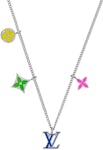 Louis Vuitton LV Rainbow Chain Necklace Ruthenium in Metal with