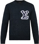Louis Vuitton White Stretch Cotton Watercolor Knit Crew Neck T Shirt XL