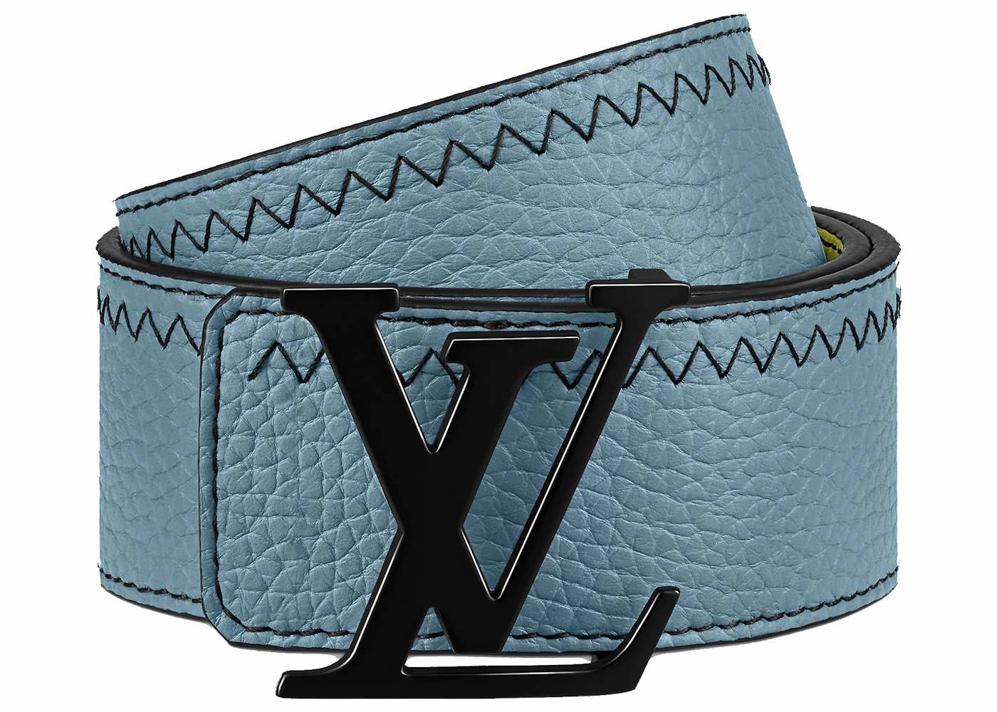 100% Authentic Men's Louis Vuitton Blue Color Reversible Belt Zise  40/100