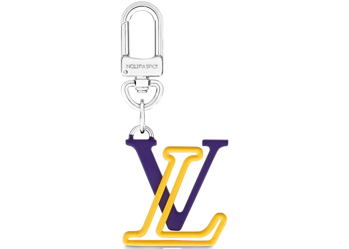 Louis Vuitton LV Line Bag Charm and Key Holder Blue/Yellow in Metal with  Silver-tone - US