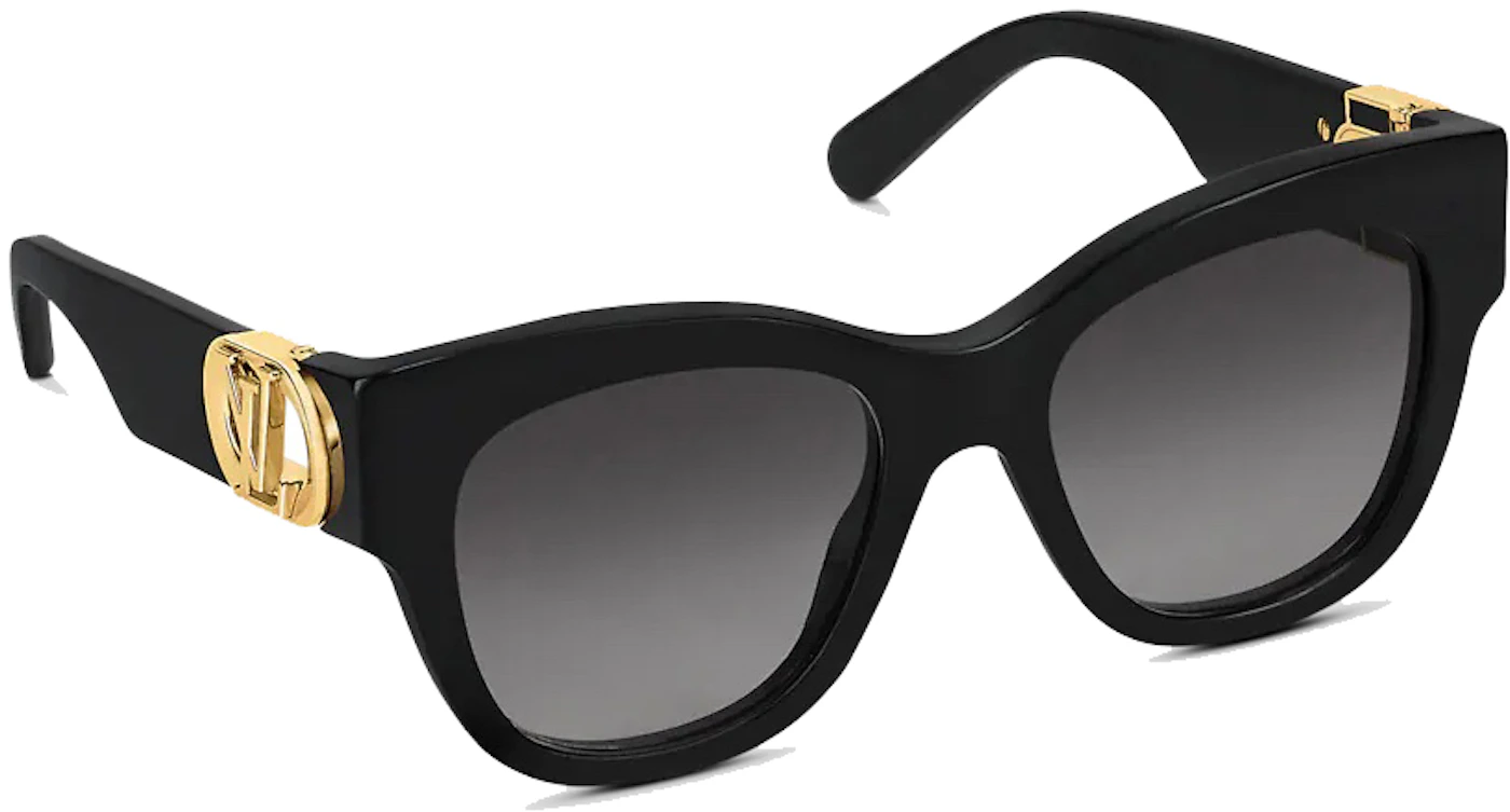 Louis Vuitton LV Link PM Cat Eye Sunglasses Black - SS22 - DE