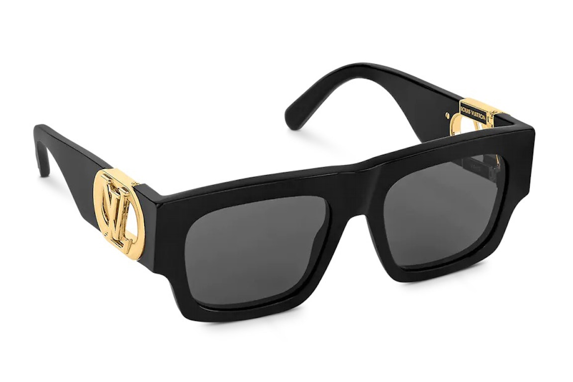 Pre-owned Louis Vuitton Lv Link Square Sunglasses Black