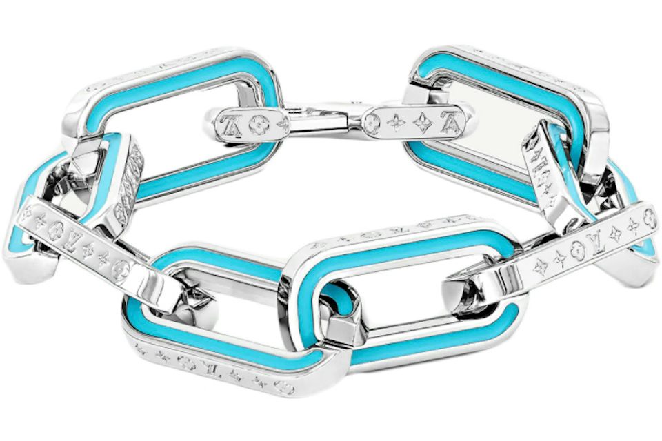 Louis Vuitton LV Monogram Links Chain Bracelet Silver in Silver Metal with  Silver-tone - US