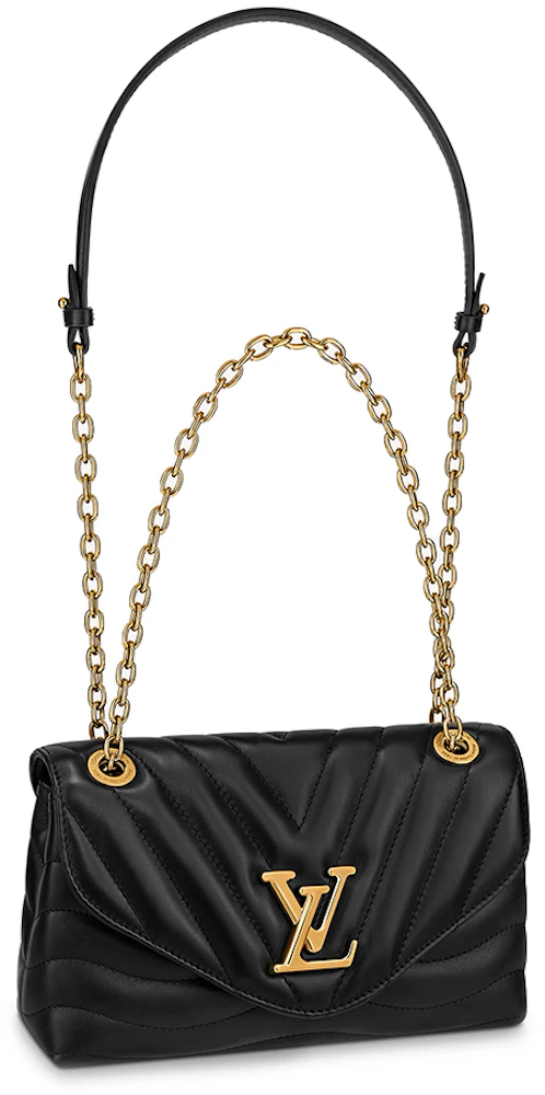 Louis Vuitton Black Quilted Leather New Wave Chain NM MM Bag - Yoogi's  Closet
