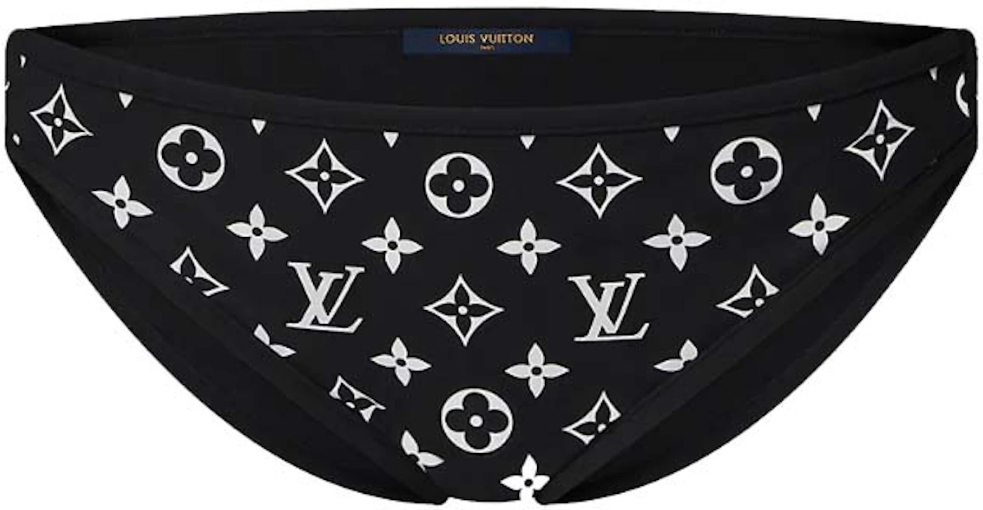 Louis Vuitton LV Night Low-rise Bikini Bottoms Swimsuit Black