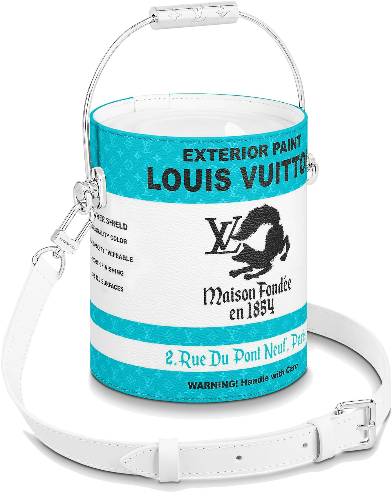 Louis Vuitton - Turquoise Monogram Coated Canvas LV Paint Can