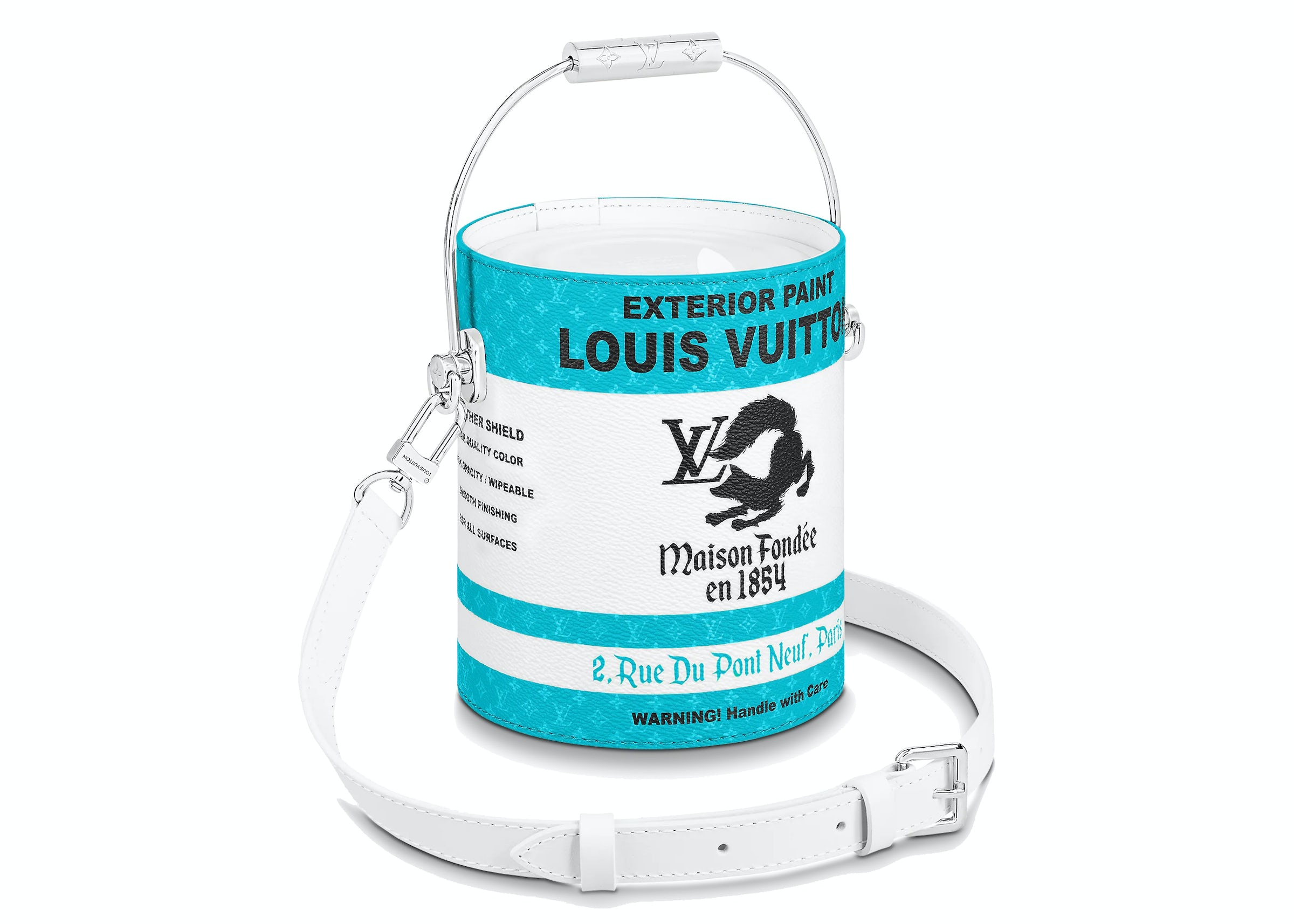 Louis Vuitton LV Paint Can Lagoon in Coated Canvas/Cowhide Leather with  Silver-tone - US