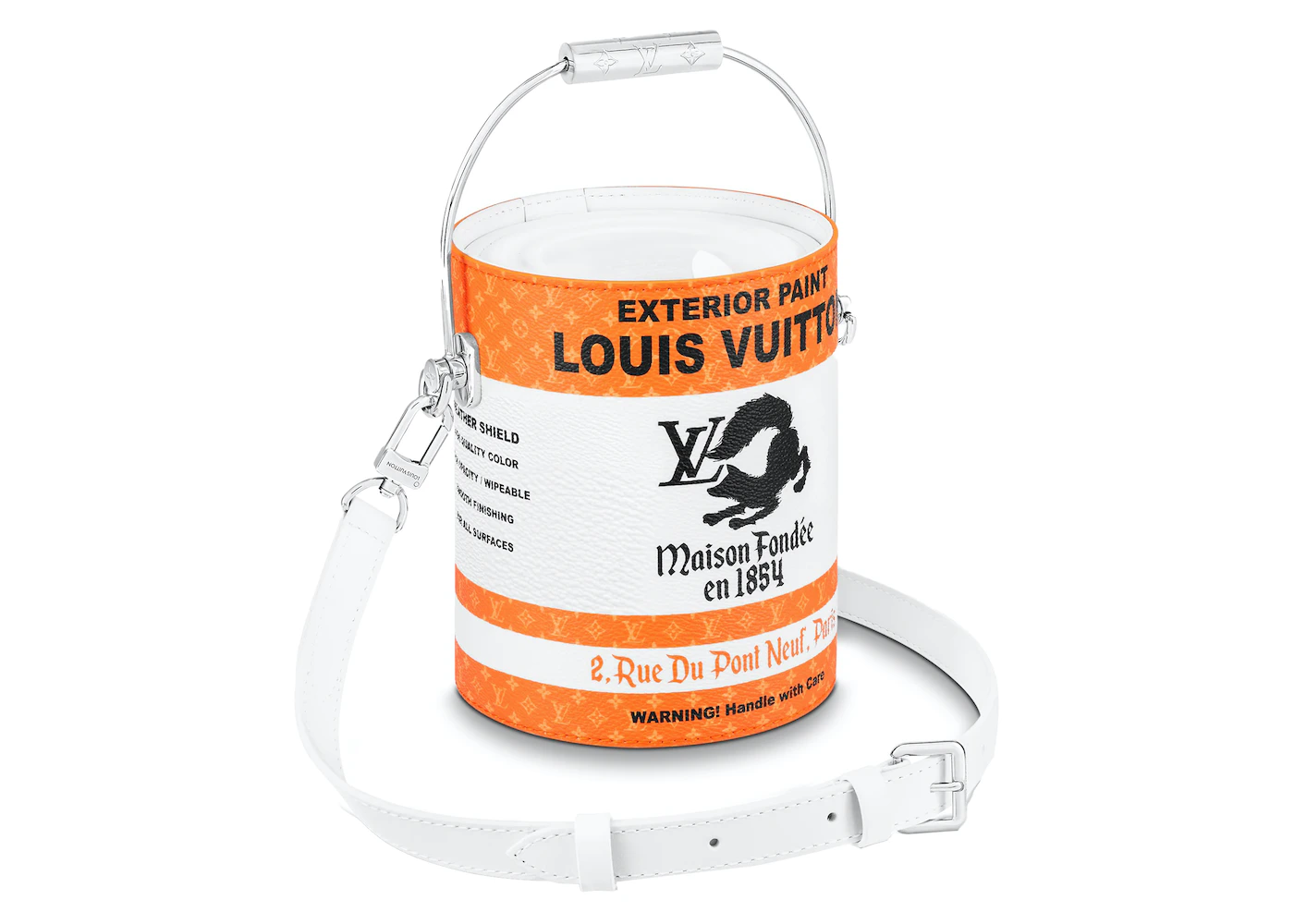 Louis Vuitton LV Paint Can Orange M81590 Canvas Leather
