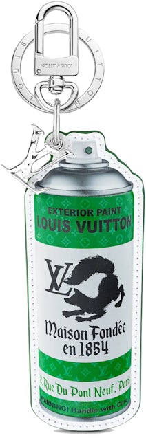 Louis Vuitton LV Paint ILLUSTRE Bag Charm Keyholder Green