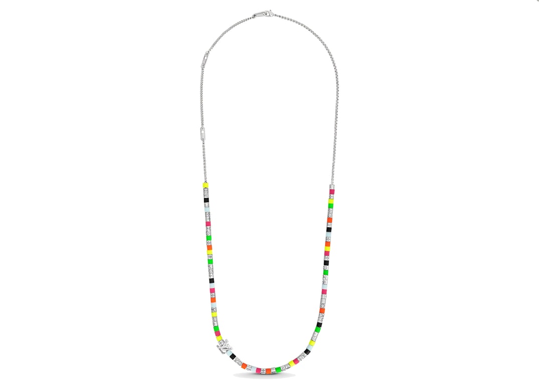 Pre-owned Paradise Chain Necklace Multicolor