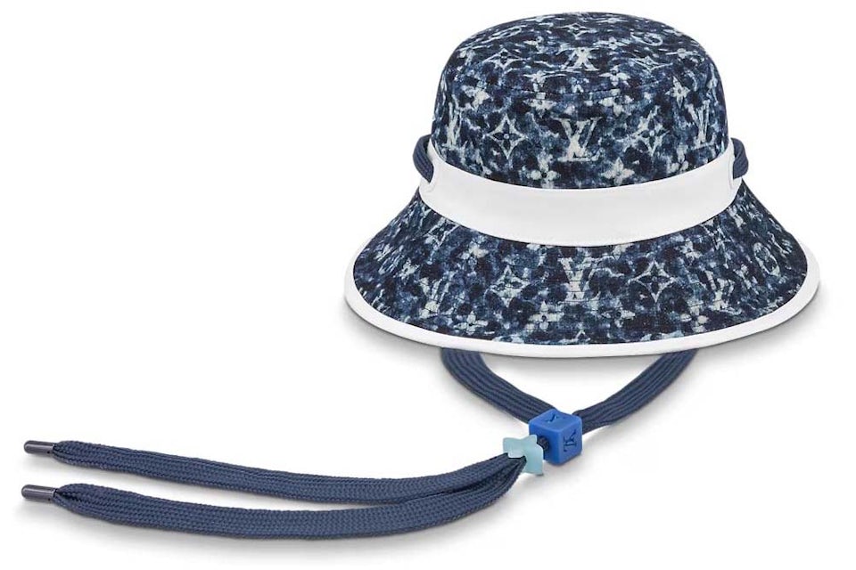 Louis Vuitton LV Play Monogram Pointillism Bucket Hat Blue in