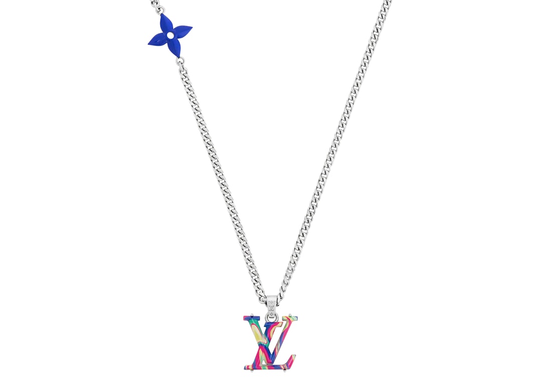 Pre-owned Louis Vuitton Lv Psychedelic Necklace Rainbow