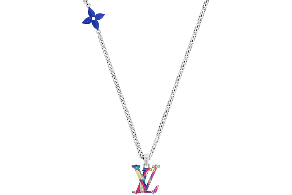 Louis Vuitton LV Psychedelic Necklace Rainbow in Metal/Enamel with