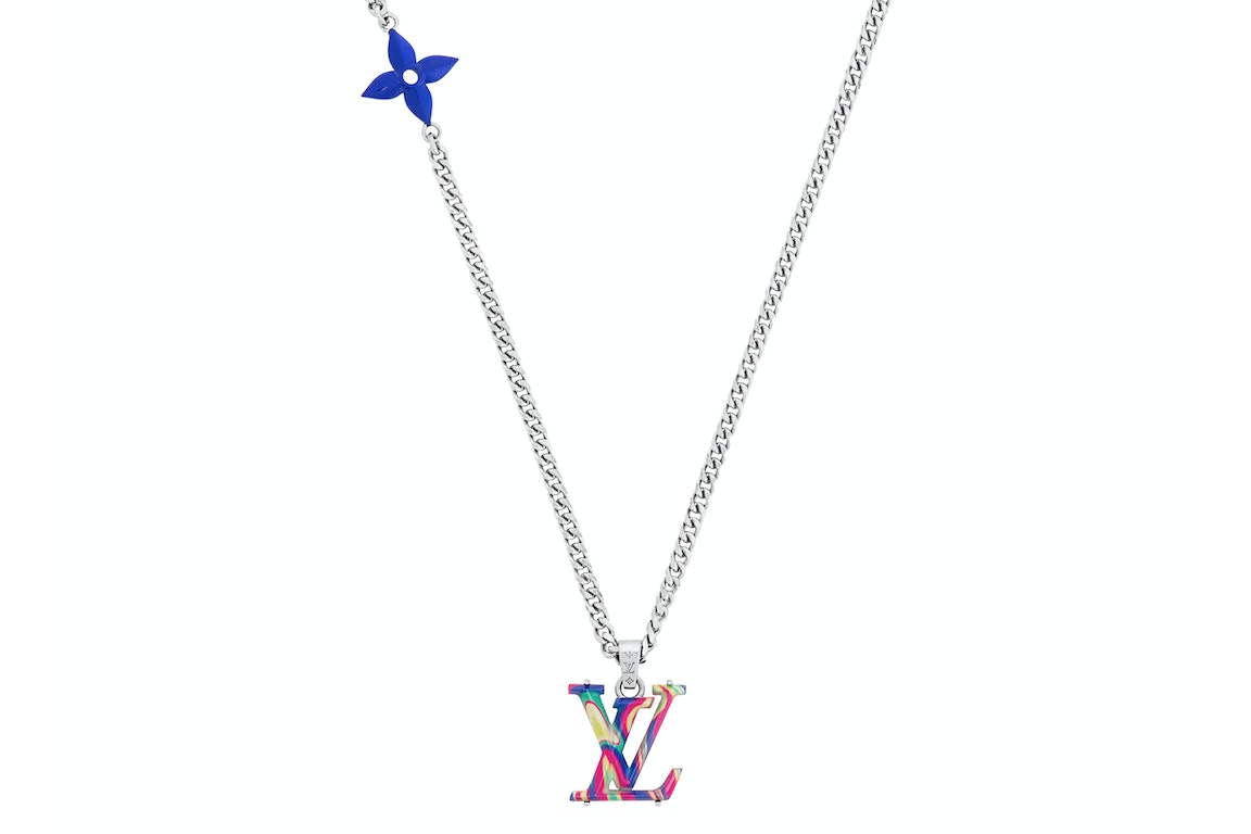 Pre-owned Louis Vuitton Lv Psychedelic Necklace Rainbow