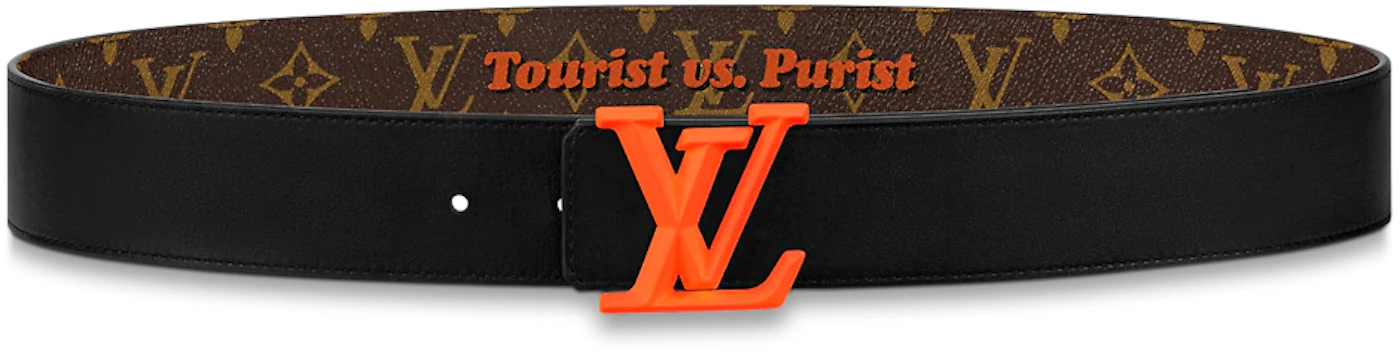 Louis Vuitton LV Pyramide 40MM Reversible Belt Monogram Brown/Orange in ...