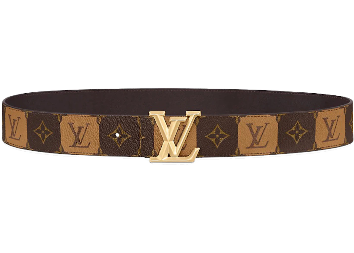Louis Vuitton LV Pyramide Stripes 40MM Reversible Belt Monogram