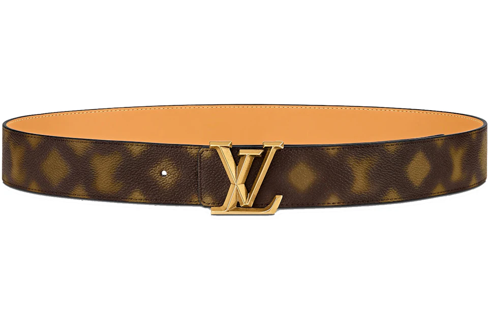 Louis Vuitton LV Pyramide This Is Not MNG 40MM Reversible Belt Blurry Monogram Brown