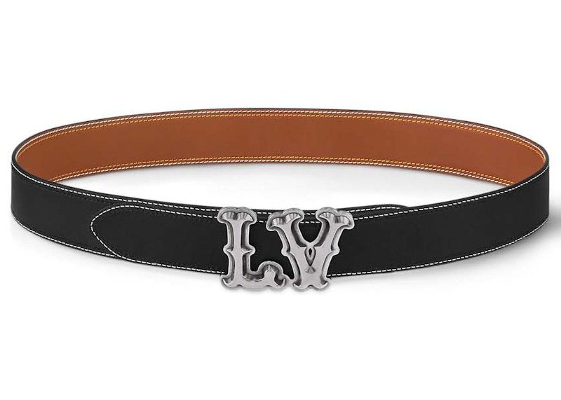 Louis Vuitton LV Ranch 40mm Reversible Belt Black in Leather with