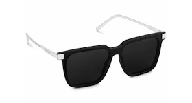 Louis Vuitton LV Rise Square Sunglasses Black/Silver