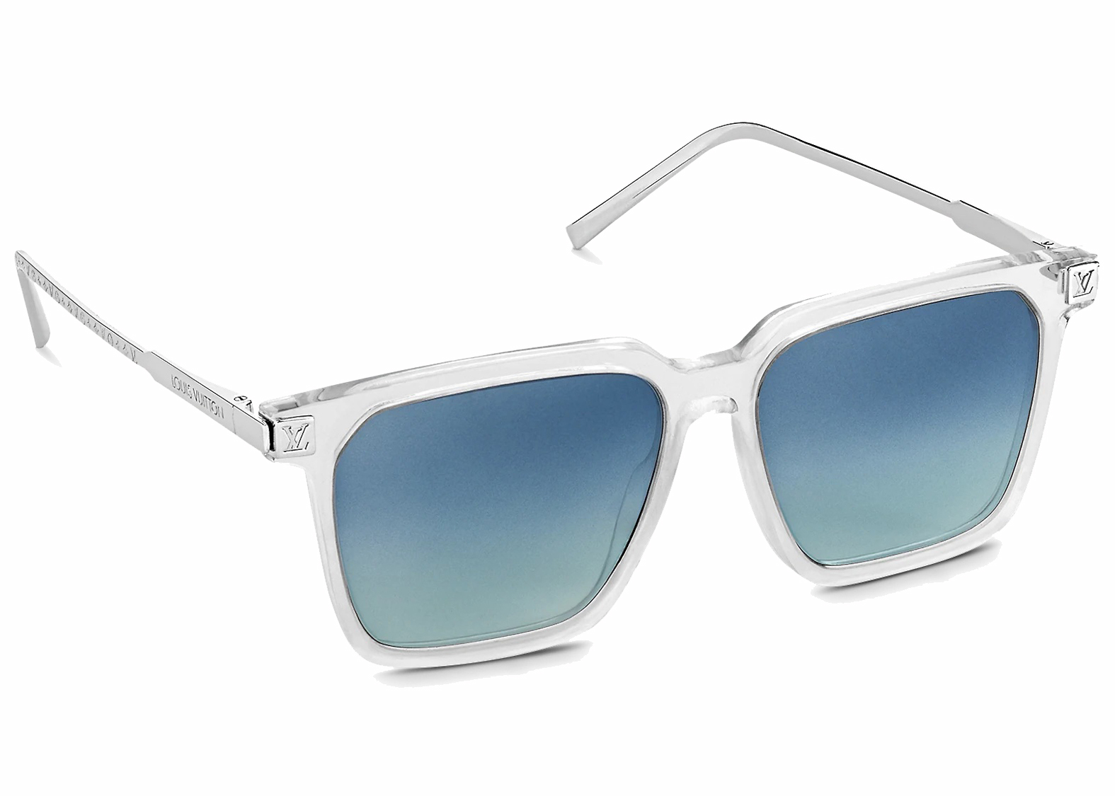 Louis Vuitton LV Rise Square Sunglasses Black/Silver (Z1667W/E) in 