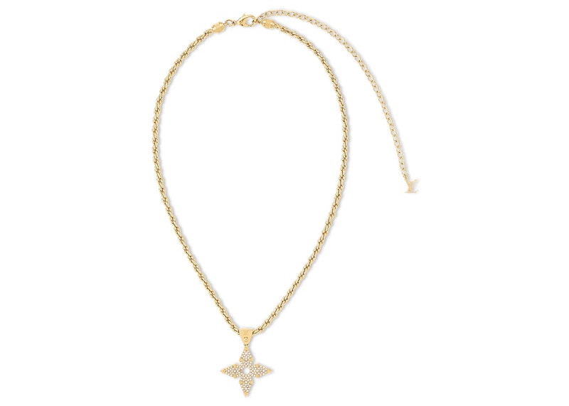 Louis Vuitton LV Rope Pendant Gold in Metal/Zircons with