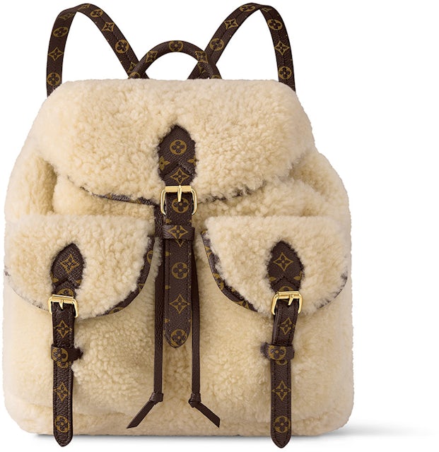 Louis Vuitton LV SKI Backpack Cream/Brown in Shearling/Cowhide Leather with  Gold-tone - US