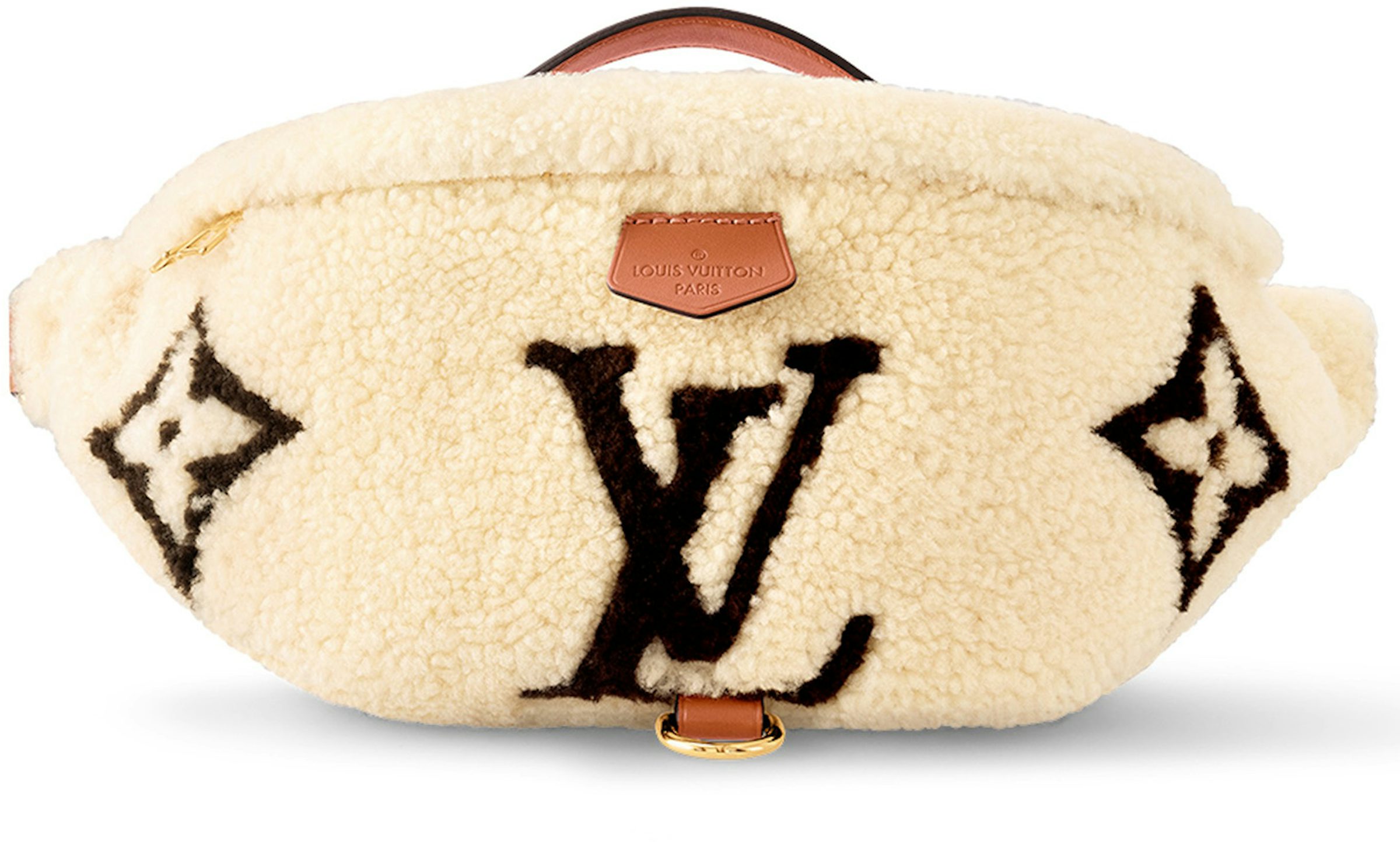 Louis Vuitton LV SKI Bumbag Cream/Brown in Shearling/Cowhide