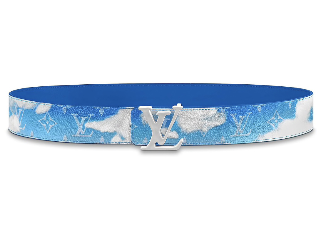 Louis Vuitton Monogram White Sky Blue Trainers  ukshopwithh