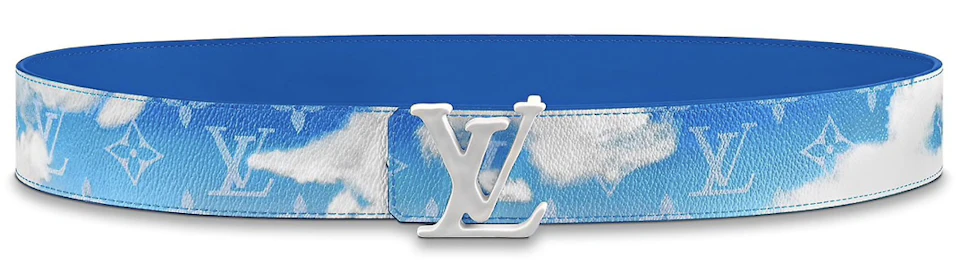 Louis Vuitton Reverso Belt Savane Monogram Chapman Ink White/Blue