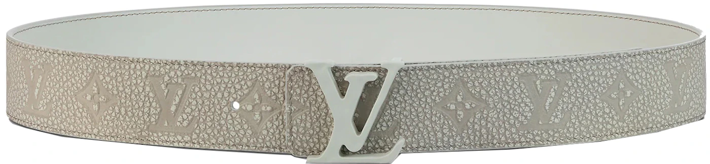 Louis Vuitton LV Shape MNG Climbing 40MM Reversible Belt White in Taurillon  Leather with Silver-tone - US