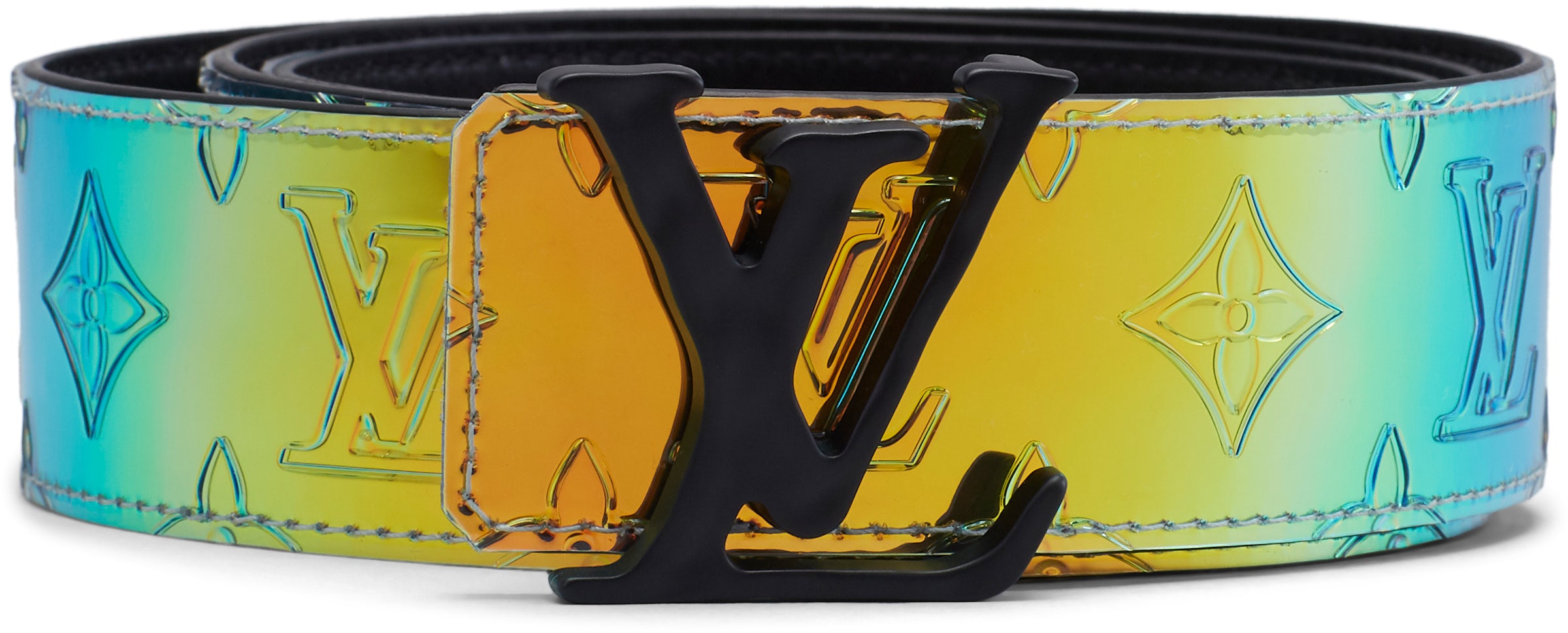 Check out the Louis Vuitton LV Initials Reversible Belt Monogram 40MM  Volcano Orange available on StockX