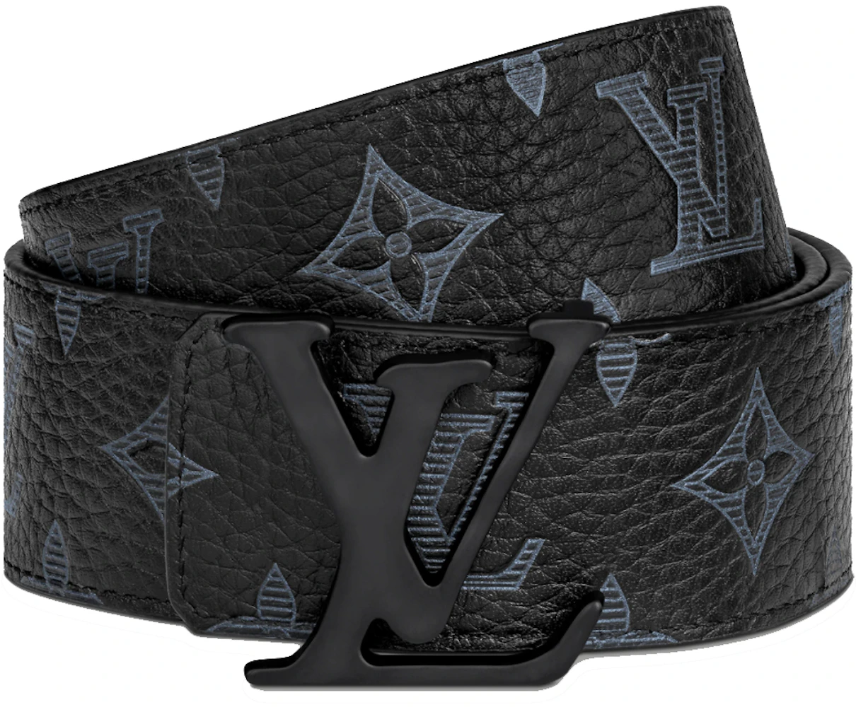 Louis Vuitton LV Shape Taurillon Shadow 40MM Reversible Belt in ...