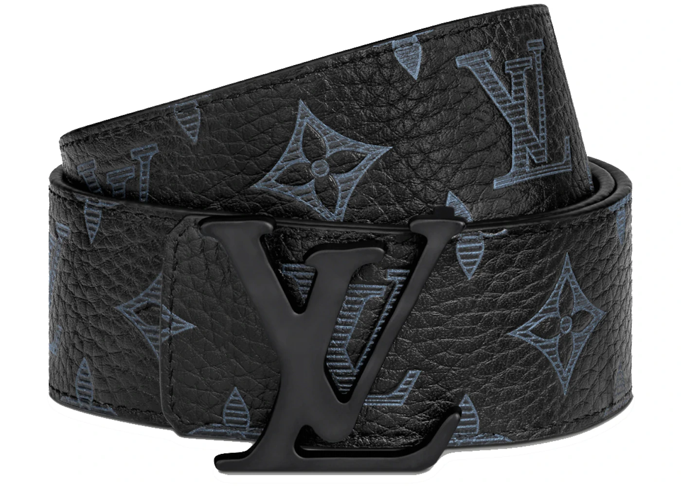Louis Vuitton LV Shape Taurillon Shadow 40MM Reversible Belt in ...