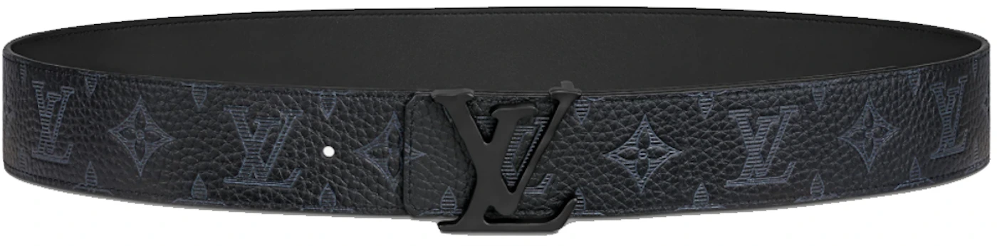 Louis Vuitton LV Shape Taurillon Shadow 40MM Reversible Belt in Taurillon/Calf  Leather with Black-tone - US