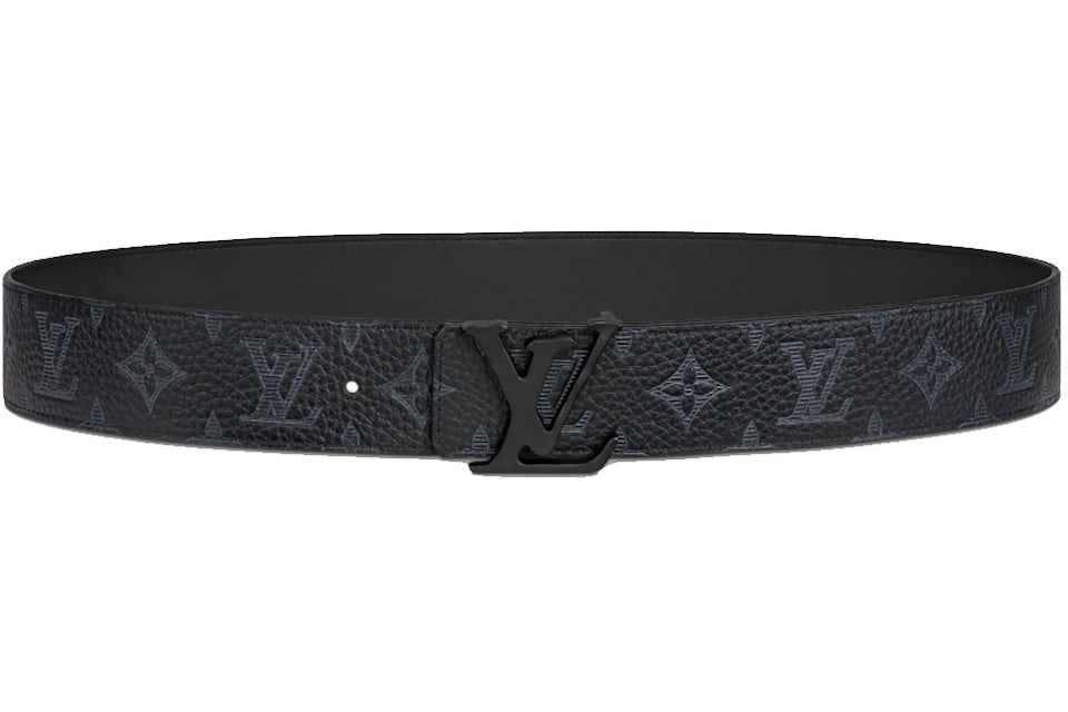 Louis Vuitton LV Shape Taurillon Shadow 40MM Reversible Belt in