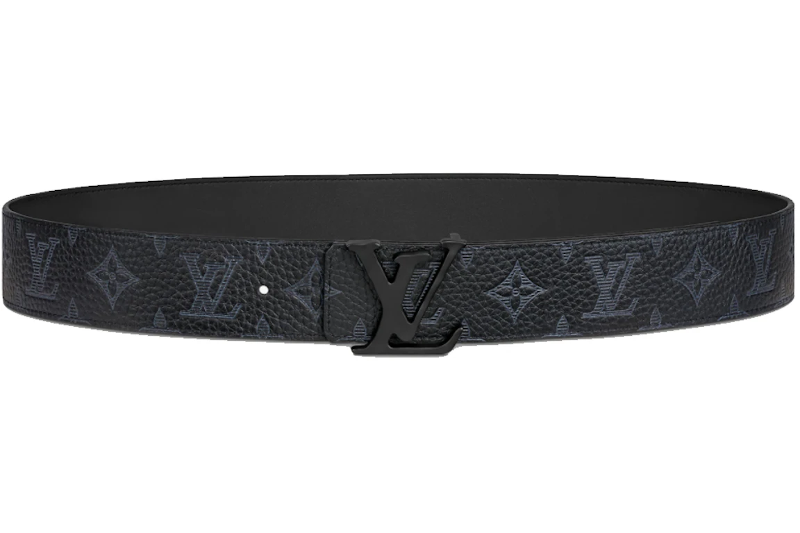 Louis Vuitton LV Shape Taurillon Shadow 40MM Reversible Belt