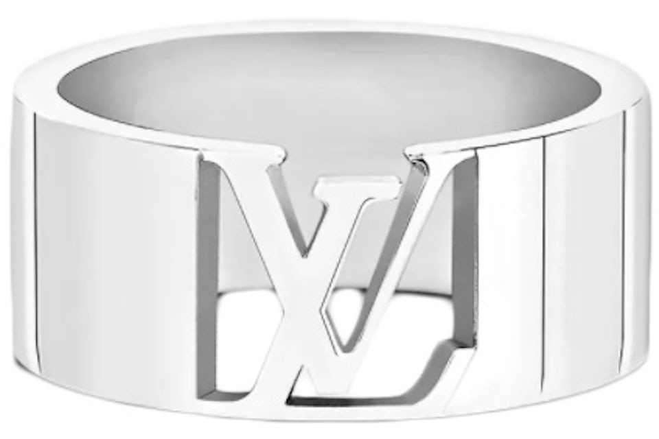 Louis Vuitton LV Signature Chain Ring Silver in Silver Metal with  Silver-tone - DE