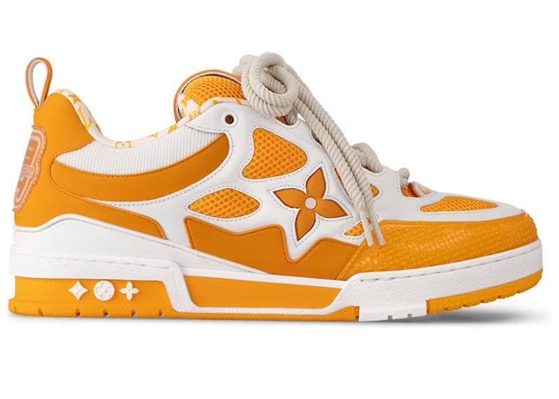 Orange and clearance yellow sneakers