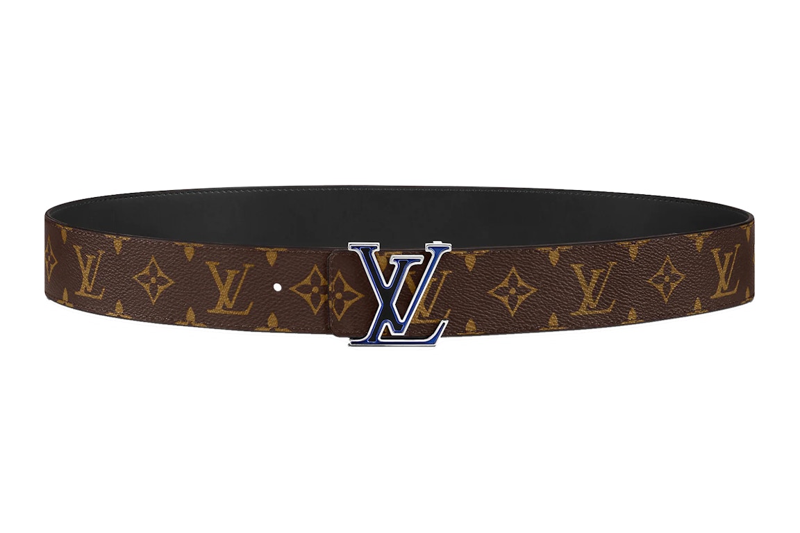 Pre-owned Louis Vuitton Lv Skatepark 40mm Reversible Belt Monogram Eclipse Black