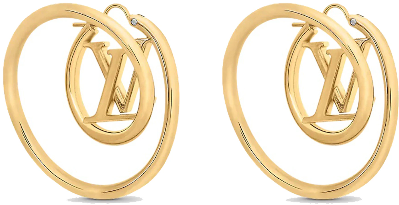 Louis Vuitton LV Initial Eclipse Earrings Gold in Gold Metal - GB