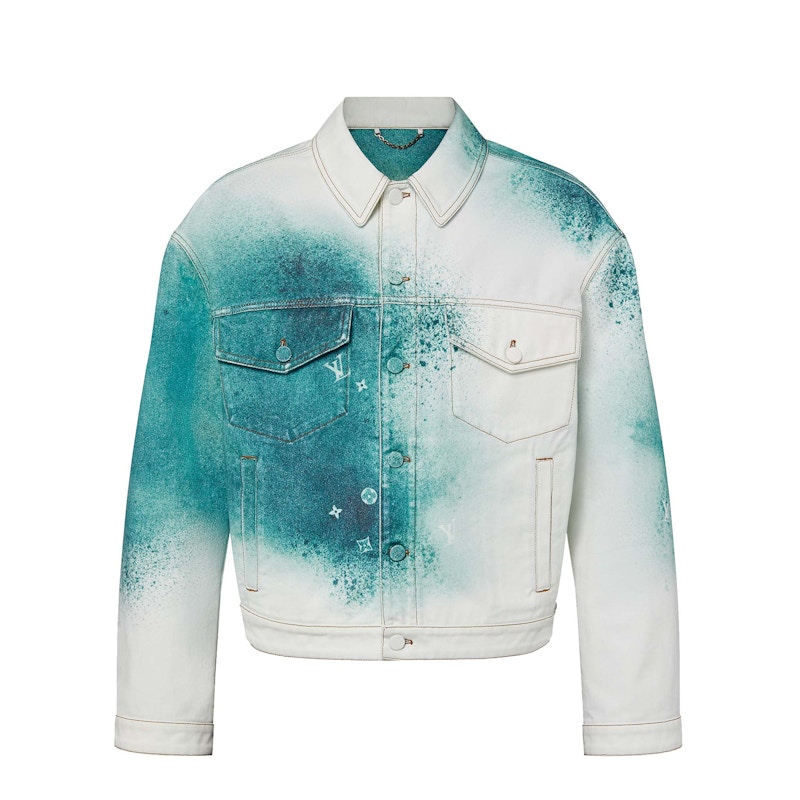 Louis Vuitton LV Spray Denim Jacket Multicolor Men's - Pre