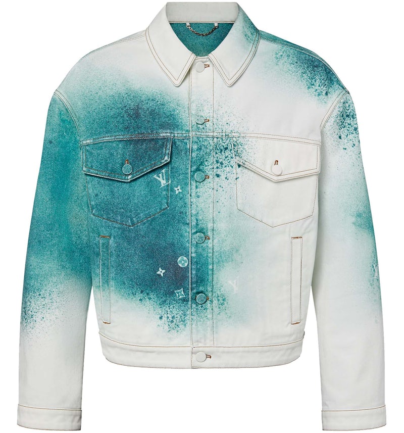 Louis Vuitton LV Giacca in denim spray multicolore Uomo SS23 IT